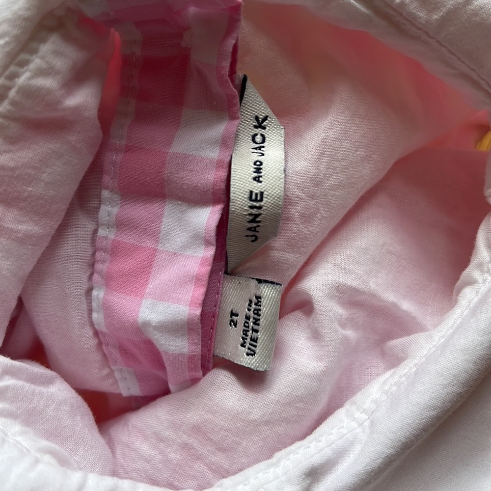 Janie and Jack pink gingham dress - Picture 6 of 6